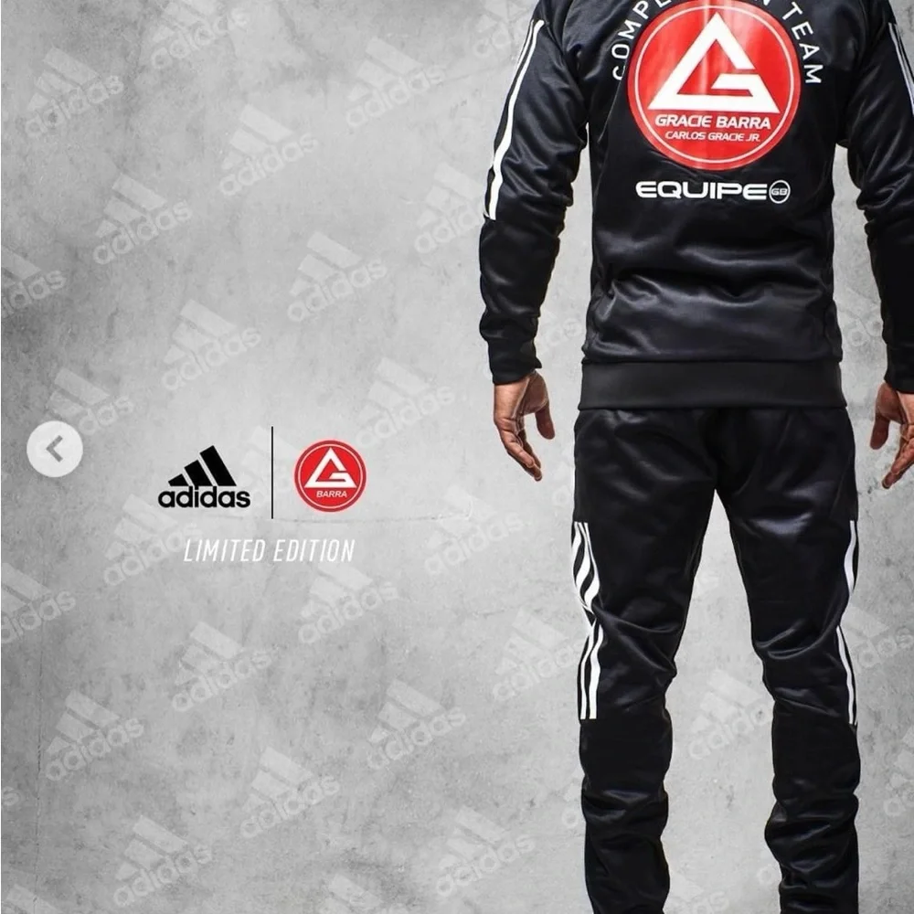 Gracie Barra Competition Team Adidas Jiu Jitsu Zip Hoodie - Picture 6 of 6